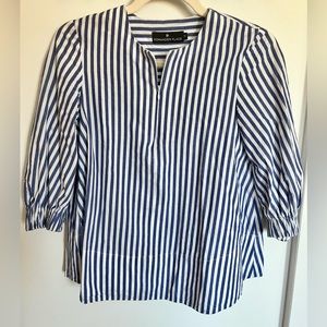 Pomander Placer blue & white stripe blouse